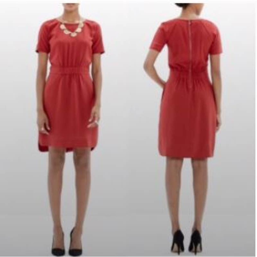 Madewell 100% Silk Cinch Waist Dress Sz 4